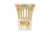 Citronella 96cm Bamboo Torch with Citronella Glass Candle- 6PK
