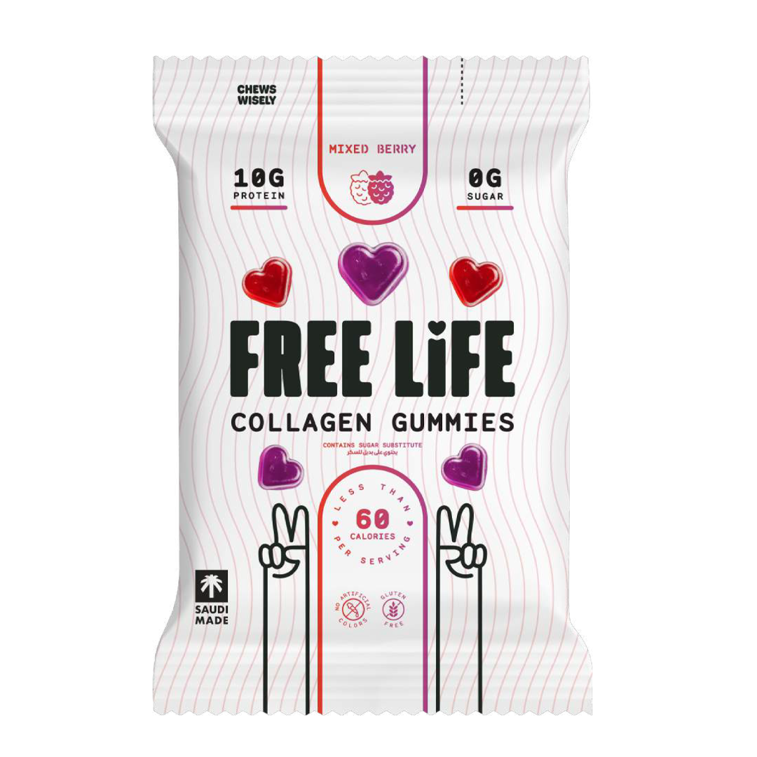 Mixed Berry Collagen Gummies UAE - Rich Fruit Flavour with Collagen & Protein