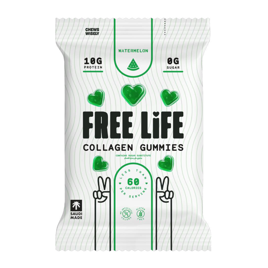Watermelon Collagen Gummies UAE - Light, Refreshing Collagen & Protein Snack