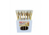Citronella 76cm Bamboo Torch with Citronella LED Glass Candle- 24PK